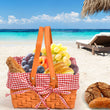 Picnic Basket Wicker Baskets Outdoor Deluxe Gift Storage Person Storage Carry