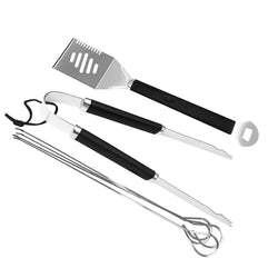 6Pcs BBQ Tool Set Stainless Steel Outdoor Barbecue Utensil Cooking Portable Cook
