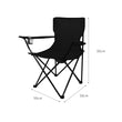 2Pcs Folding Camping Chairs Arm Foldable Portable Outdoor Fishing Picnic Chair Black
