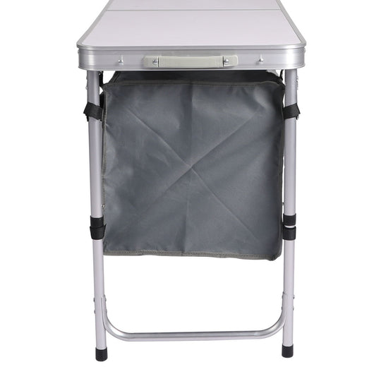 Levede Folding Camping Table Aluminium Portable Picnic Outdoor Storage Organizer