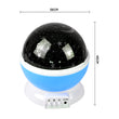 LED Night Star Sky Projector Light Lamp Rotating Starry Baby Room Kids Gift