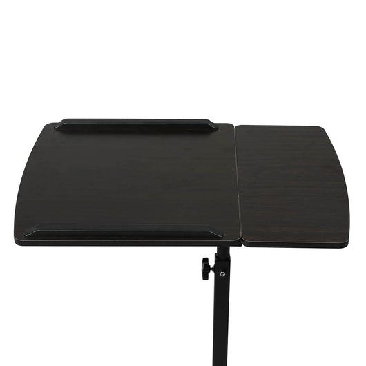 Levede Mobile Laptop Desk Adjustable Computer Table Stand Office Study Bed Dark Oak