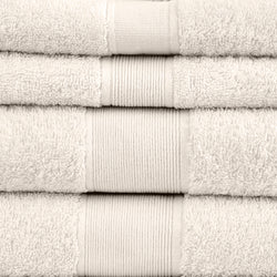 Amelia 500GSM 100% Cotton Towel Set -Single Ply carded 6 Pieces -Silence