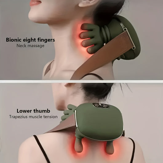 New Heating Massage Gun 1kg Lightweight Design Palm Warm Compress Multi Dimensional Massage Experience Say Goodbye to Single Vibration and Heavy Feel of Old Model