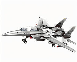 Christmas gift F-15 Eagle Fighter Jet Building Blocks Set, 223 Pieces Military Aircraft Model Kit for Kids & Enthusiasts（F15 fighter）