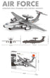 Christmas gift KJ2000 Airborne Early Warning Aircraft Building Blocks Set, 199 Pieces Military Model Kit for Kids Aged 6+ & Enthusiasts（KJ2000 early warning aircraft）