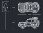 Technical Rover Defender Collector'S Building Blocks Set
