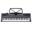 Karrera 61-key Electronic Led Keyboard 75cm Portable Piano In Black With Microphone Input, Headphone Output, 255 Timbres & Rhythms