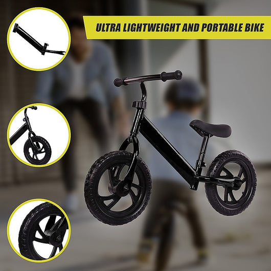 Kids Ride On Push Bike Balance Bicycle with Training Wheels for Toddlers