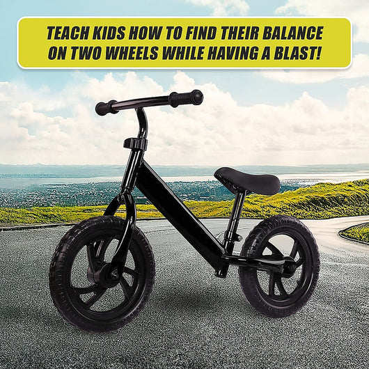 Kids Ride On Push Bike Balance Bicycle with Training Wheels for Toddlers