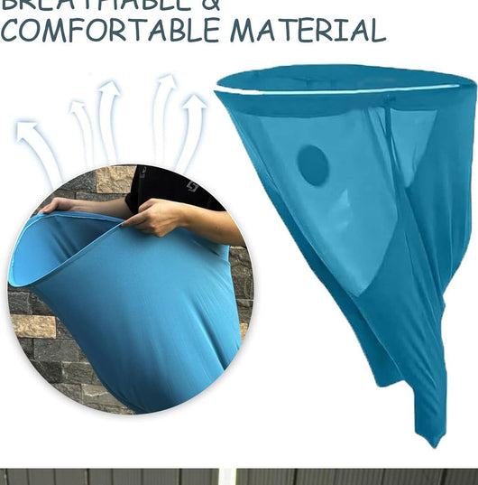 Blue Granny Pants Yard Game for Kids - Durable Outdoor Tossing Activity with Ball and Pump - 60x80cm Fun Backyard Game for Australian Family BBQs