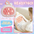 Electronic Fast Push Pop Game - Flamingo Fidget Console with Lights & Sound - 4 Modes Memory & Speed Challenge - Interactive Sensory Toy for Kids 3+ & Travel
