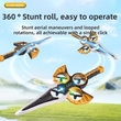L36 Remote Control Flying Stunt Sword with 360° Flip & One-Key Takeoff - Fully Guarded Propellers and LED Night Lights for Safety & 4-Turbofan High Power Motor (2 Battery Included)
