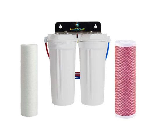 Awesome Twin Under Sink Filtration - Sediment & Aragon Filters