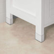 VIKUS Freestanding Tall Cabinet with Standing Shelves and Drawers