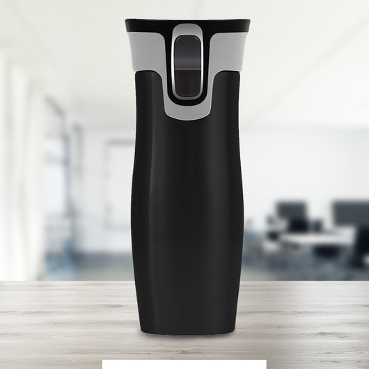 473ml 16OZ Thermal Coffee Hot Water Travel Mug Drink Bottle Flask Autoseal Black