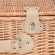 Deluxe 4 Person Picnic Basket Baskets Set Outdoor Corporate Blanket Park Trip