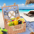 Deluxe 4 Person Picnic Basket Baskets Set Outdoor Corporate Blanket Park Trip