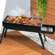 Charcoal BBQ Grill Protable Hibachi Barbecue Outdoor Foldable Camping Picnic Set