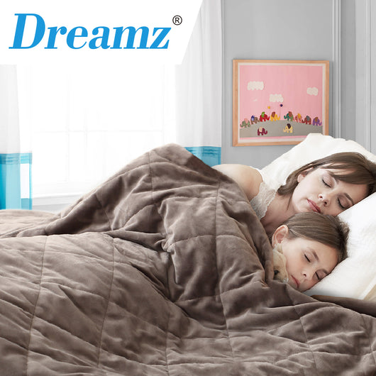 DreamZ 11KG Adults Size Anti Anxiety Weighted Blanket Gravity Blankets Mink