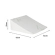 DreamZ Bedding Wedge Pillow Memory Foam Cushion Back Neck Support Bamboo 25cm