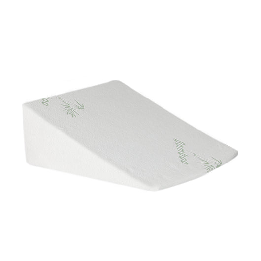DreamZ Bedding Wedge Pillow Memory Foam Cushion Back Neck Support Bamboo 25cm