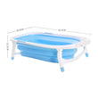 Baby Bath Tub Infant Toddlers Foldable Bathtub Folding Safety Bathing ShowerBlue