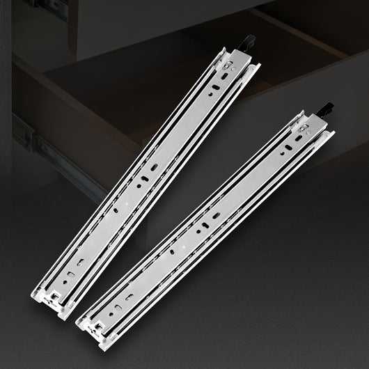 Drawer Slides Runners Locking Full Extension Ball Bearing Pair 75KG 16