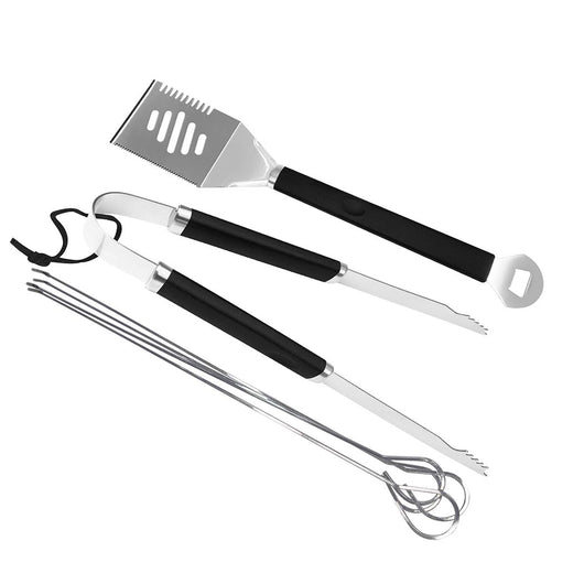 6Pcs BBQ Tool Set Stainless Steel Outdoor Barbecue Utensil Cooking Portable Cook