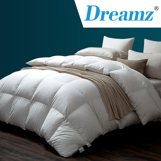 DreamZ 500GSM All Season Goose Down Feather Filling Duvet in Single Size
