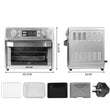 Air Fryer 25L Oven Electric Fryers Kitchen Convection Healthy Free Accessories
