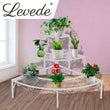 2x Levede Plant Stand Outdoor Indoor Garden Metal 3 Tier Planter Corner Shelf