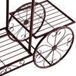 Levede Plant Stand Outdoor Indoor Metal Flower Pots Rack Corner Planter Shelf