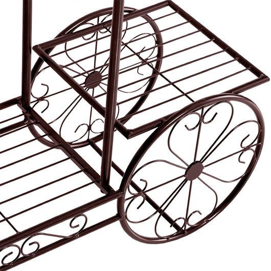 Levede Plant Stand Outdoor Indoor Metal Flower Pots Rack Corner Planter Shelf
