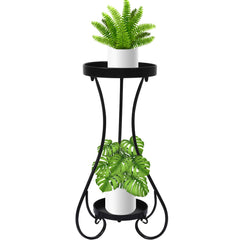 Levede Plant Stand 2 Tiers Outdoor Indoor Metal Flower Pots Rack Garden Shelf