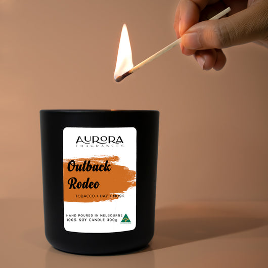 Aurora Outback Rodeo Scented Soy Candle Australian Made 300g