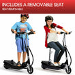 Monvelo Folding Electric Scooter LED Portable Commuter Adults Kids e-Bike Black