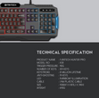 Fantech Wired Keyboard K511 Hunter Pro 104 Keys Gaming Keyboard