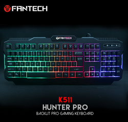 Fantech Wired Keyboard K511 Hunter Pro 104 Keys Gaming Keyboard