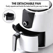 Spector 7L Air Fryer LCD Healthy Cooker Low Fat OilFree Kitchen Oven 1800W White