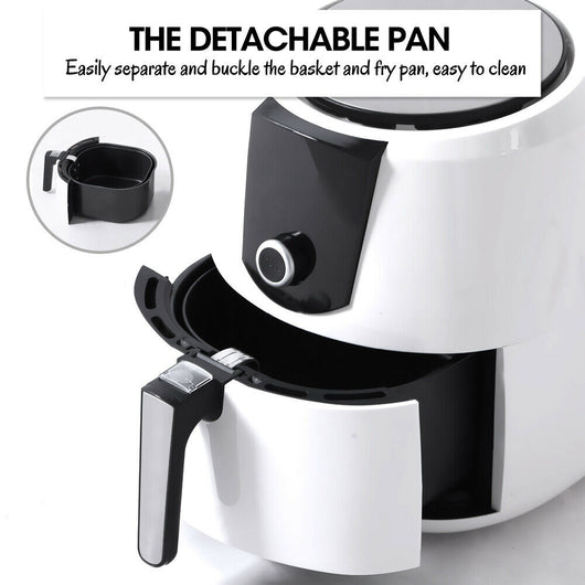 Spector 7L Air Fryer LCD Healthy Cooker Low Fat OilFree Kitchen Oven 1800W White