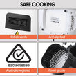 Spector 7L Air Fryer LCD Healthy Cooker Low Fat OilFree Kitchen Oven 1800W White