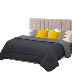 DreamZ Quilt Duvet Doona Single Size Soft Cooling Fibre Summer Autumn150GSM