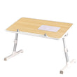 Levede Laptop Desk Up Computer Stand Table Foldable Tray Fan Adjustable Sofa Oak