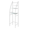 Duxta 3 Over Tiers Toilet Shelf Bathroom Rack Storage Stand Organiser Wash Machine Steel White