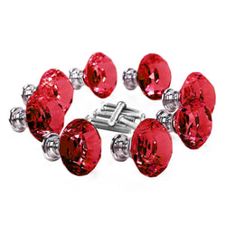 16 Pcs Clear Crystal Knobs Diamond 40mm Diameter Door Cabinet Handle