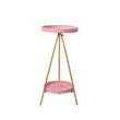 Levede Plant Stand 2 Tiers Outdoor Indoor Metal Flower Pots Rack Garden Pink