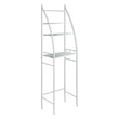 Duxta 3 Over Tiers Toilet Shelf Bathroom Rack Storage Stand Organiser Wash Machine Steel White