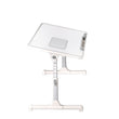 Levede Laptop Desk Computer Stand Table Foldable Tray Fan Adjustable Sofa White