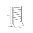 Electric Heated Towel Rail Rack Dryer Warmer Aluminium 6 Rungs Bathroom Laundry